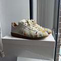 Maison Margiela Paint Splatter Replica GAT Sneaker White/Gum