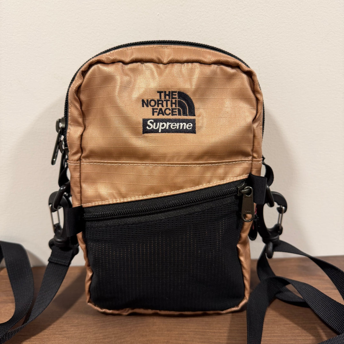 Supreme x The North Face Metallic Shoulder Bag Rose