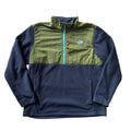 19’ The North Face Half Zip Denali Pullover Fleece Jacket Olive Green/Navy