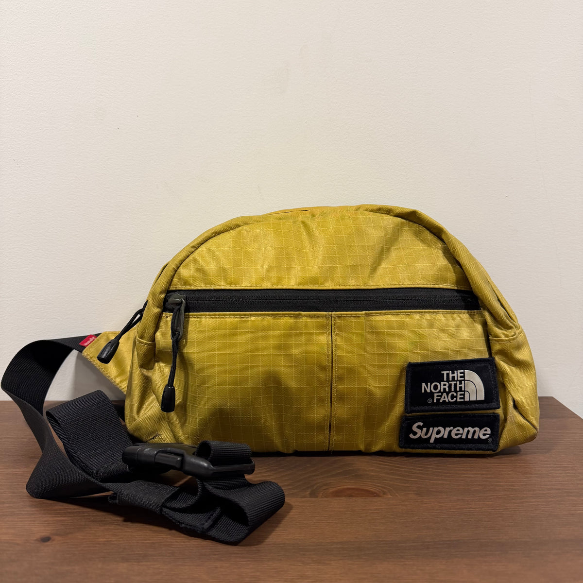 Supreme x The North Face Metallic Roo II Lumbar Pack Gold
