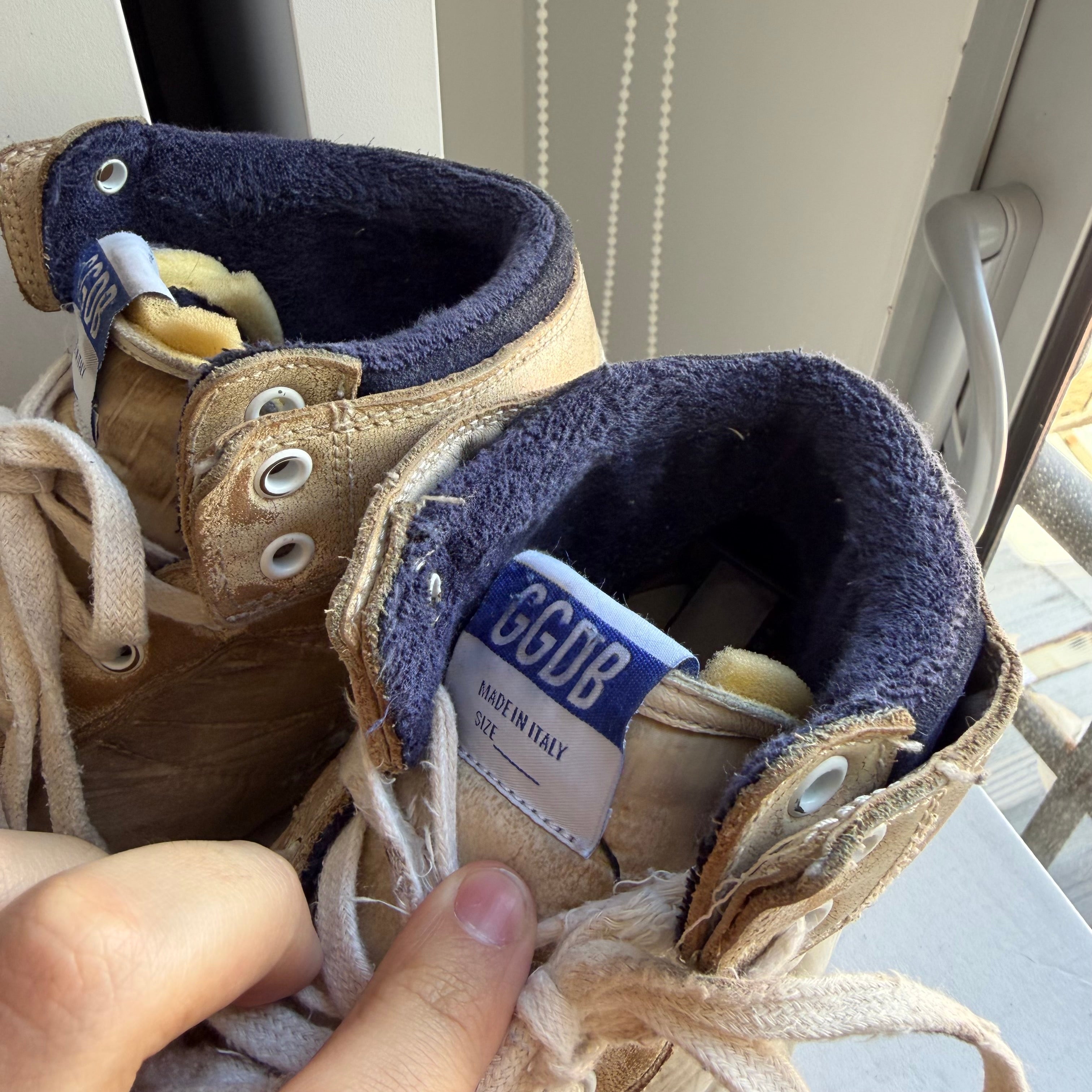 Golden Goose Sky-Star Sneakers White/Dark Blue