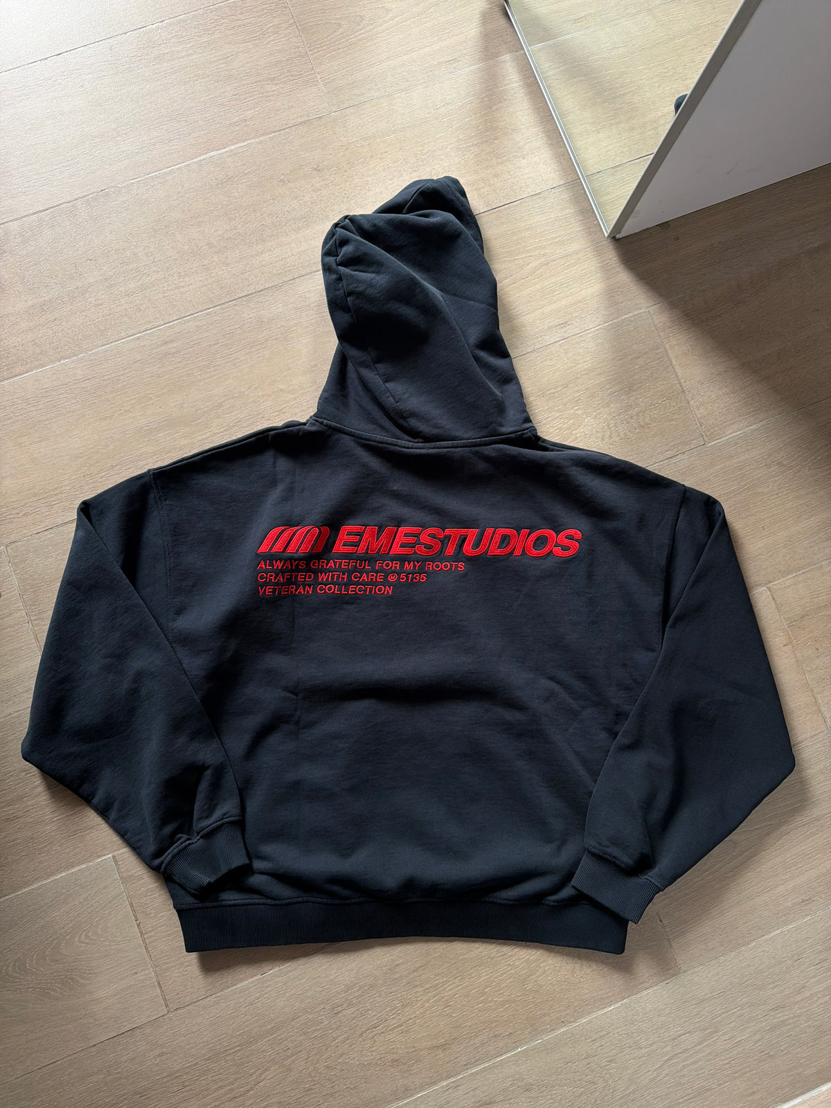 Eme Studios Roots Navy Oversized Hoodie (L)
