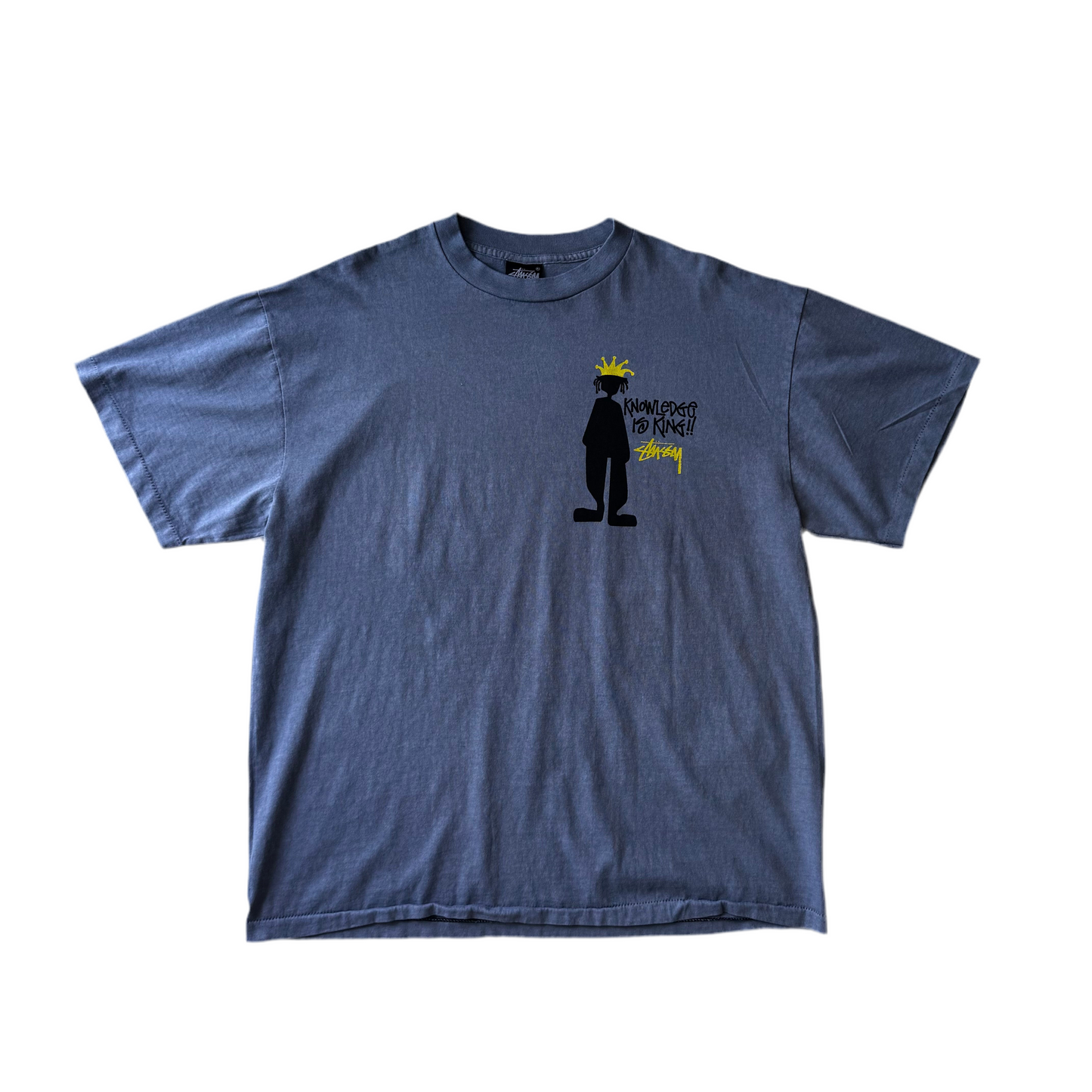 Vintage Stüssy Knowledge Is King Navy Tee