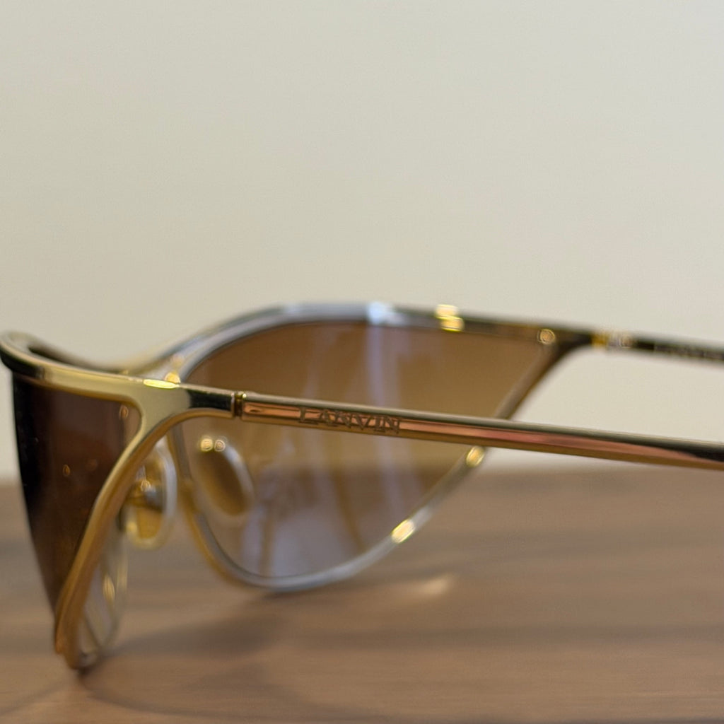 LANVIN Frame Shield Sunglasses “Gold”