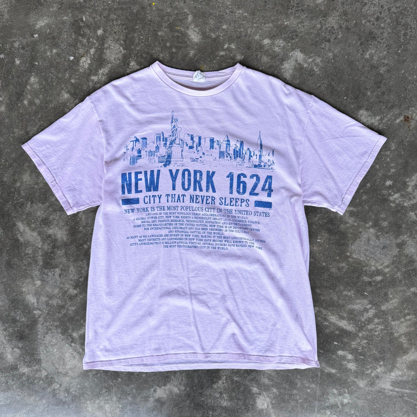 Vintage 90s New York 1624 Pink Tee