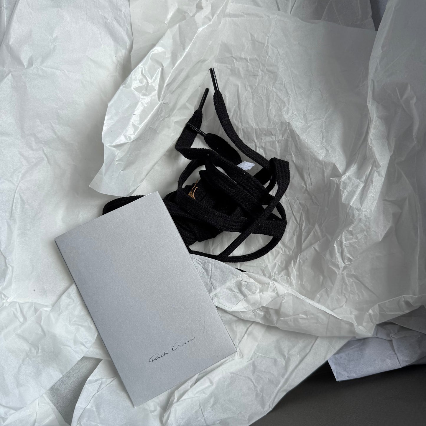 Rick Owens High Black Leather Milk Sneaker