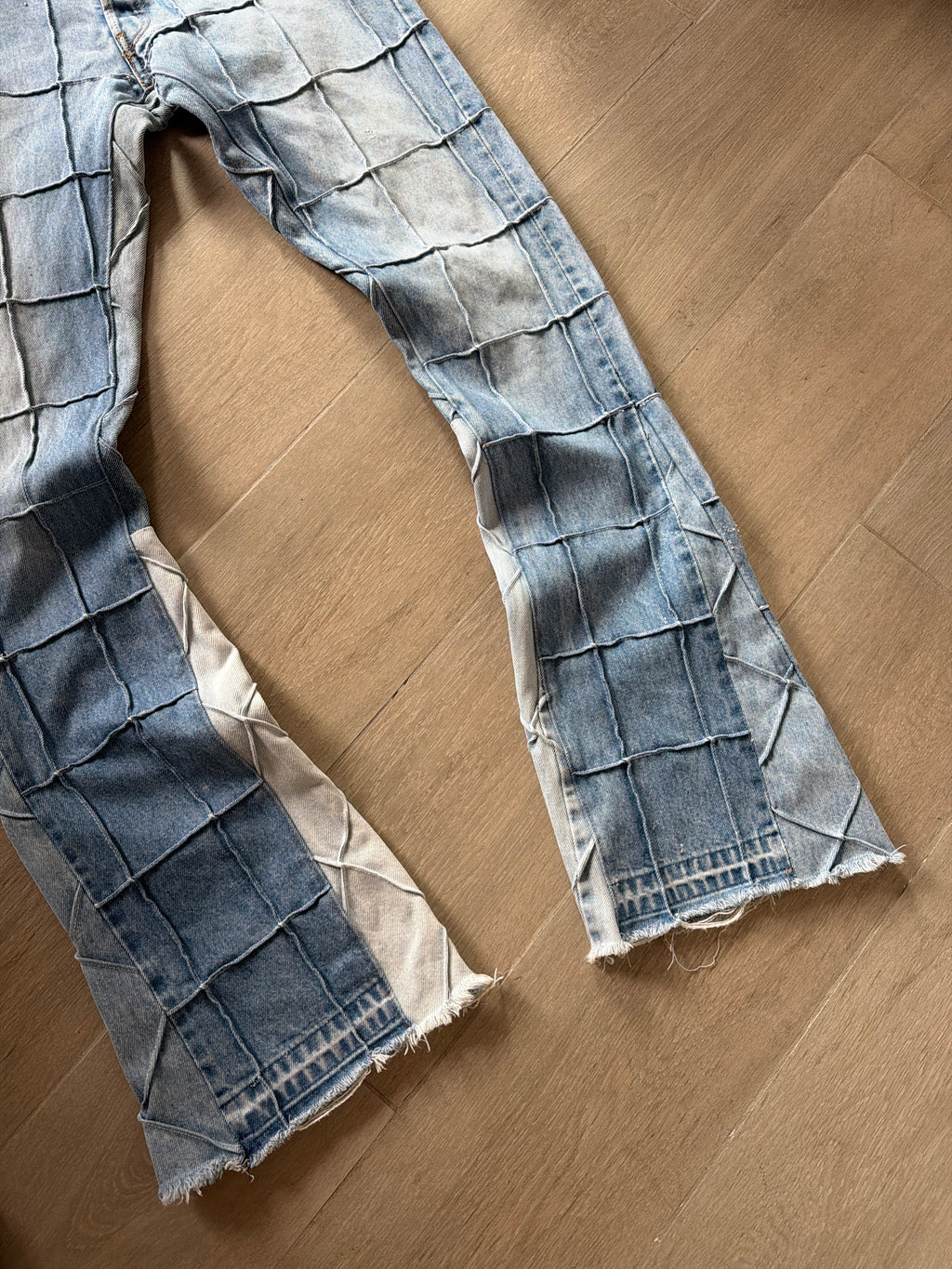 Gallery Dept. Lenny Flare Patchwork Denim “Light Blue (32w)