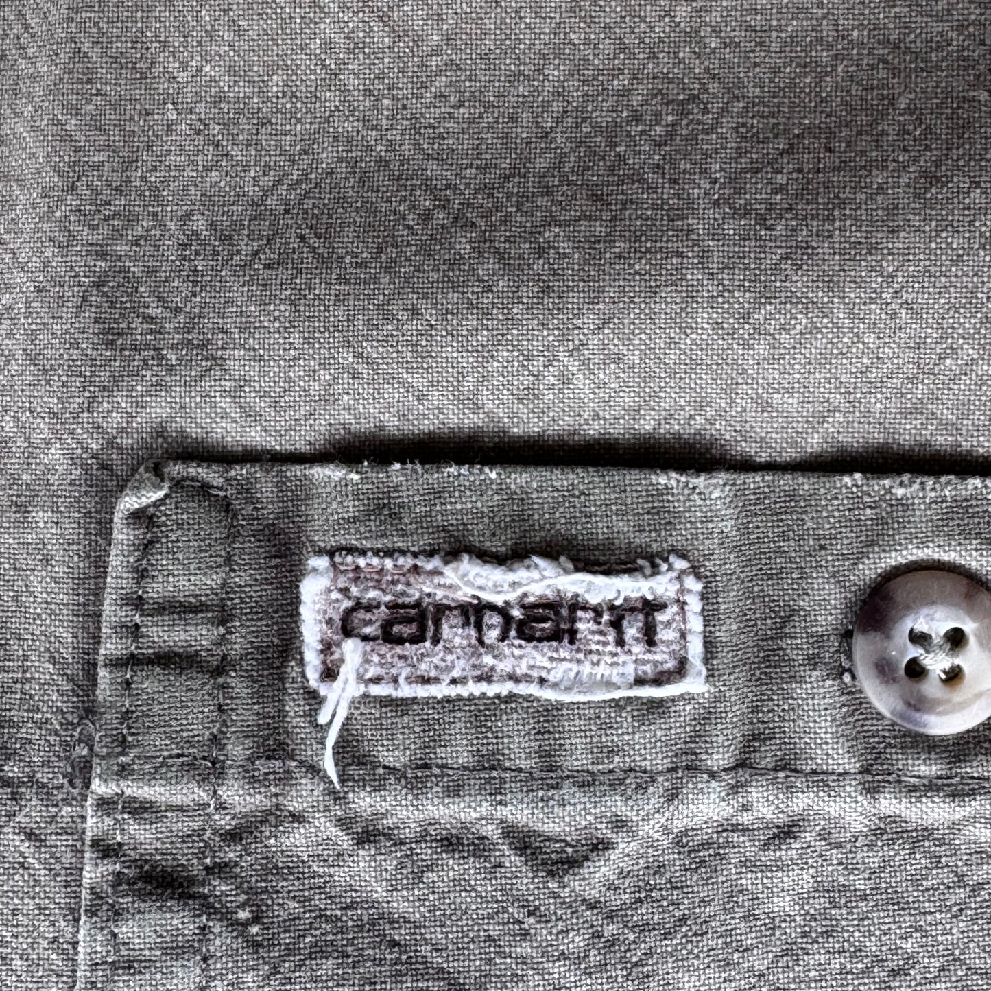 Vintage 90s Carhartt Solid Button Down Shirt