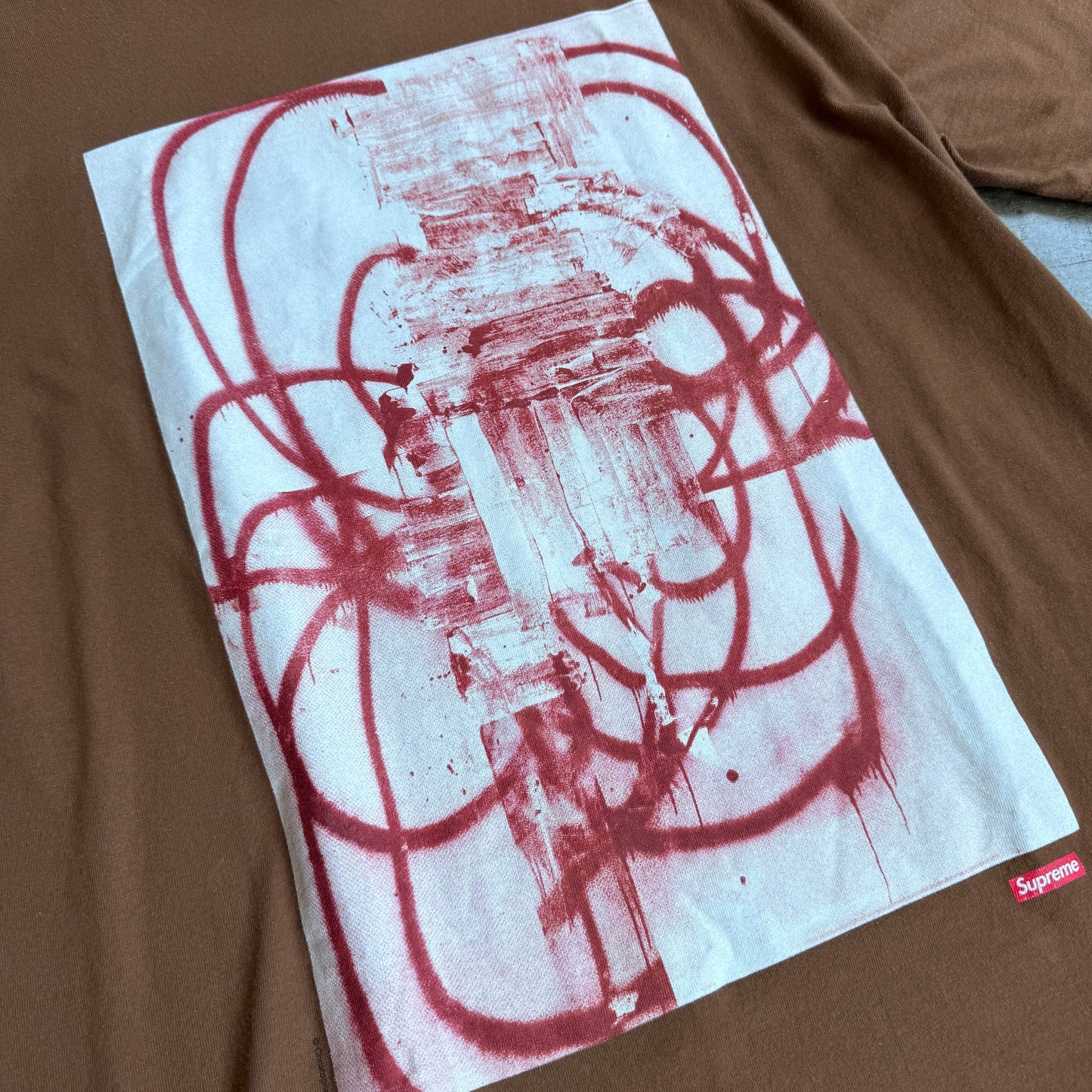 Supreme Christopher Wool 2001 Brown Tee