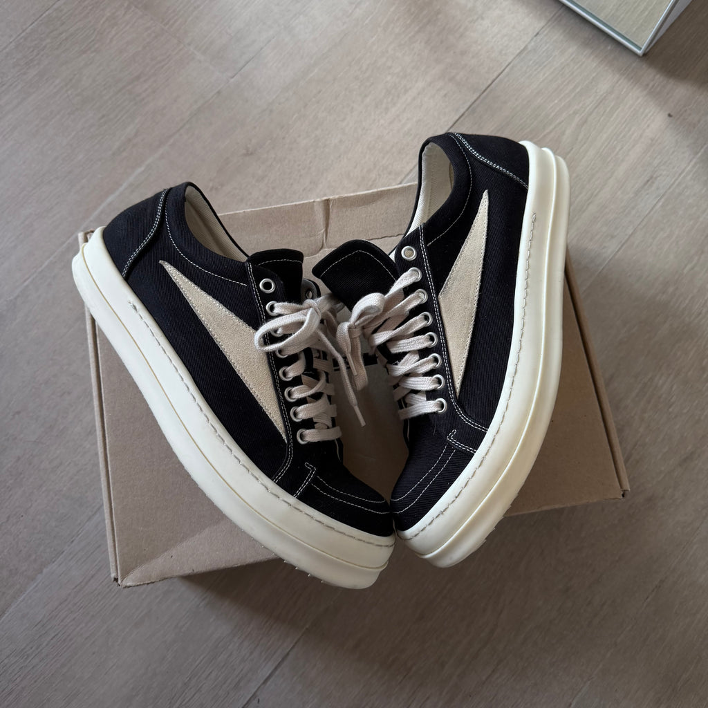 Rick Owens DRKSHDW Lido Vintage Low Sneaker Milk (Rick Vans)