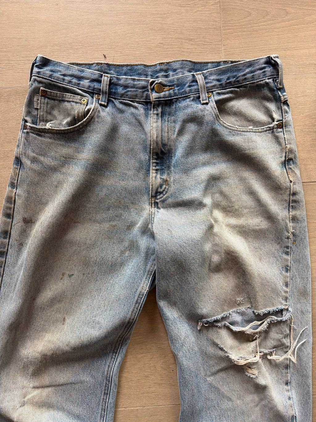00s Carhartt Trashed Denim Jeans