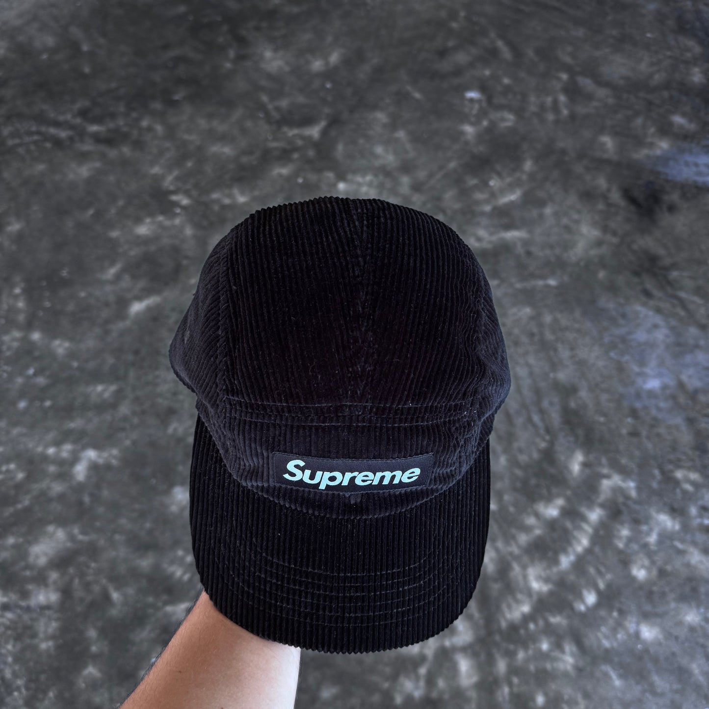Supreme Corduroy Camp Cap Black