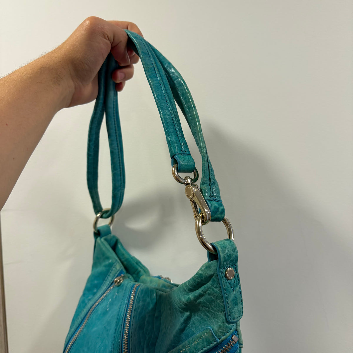 2000s Marc By Marc Jacobs Leola Zip Aqua Teal Bag