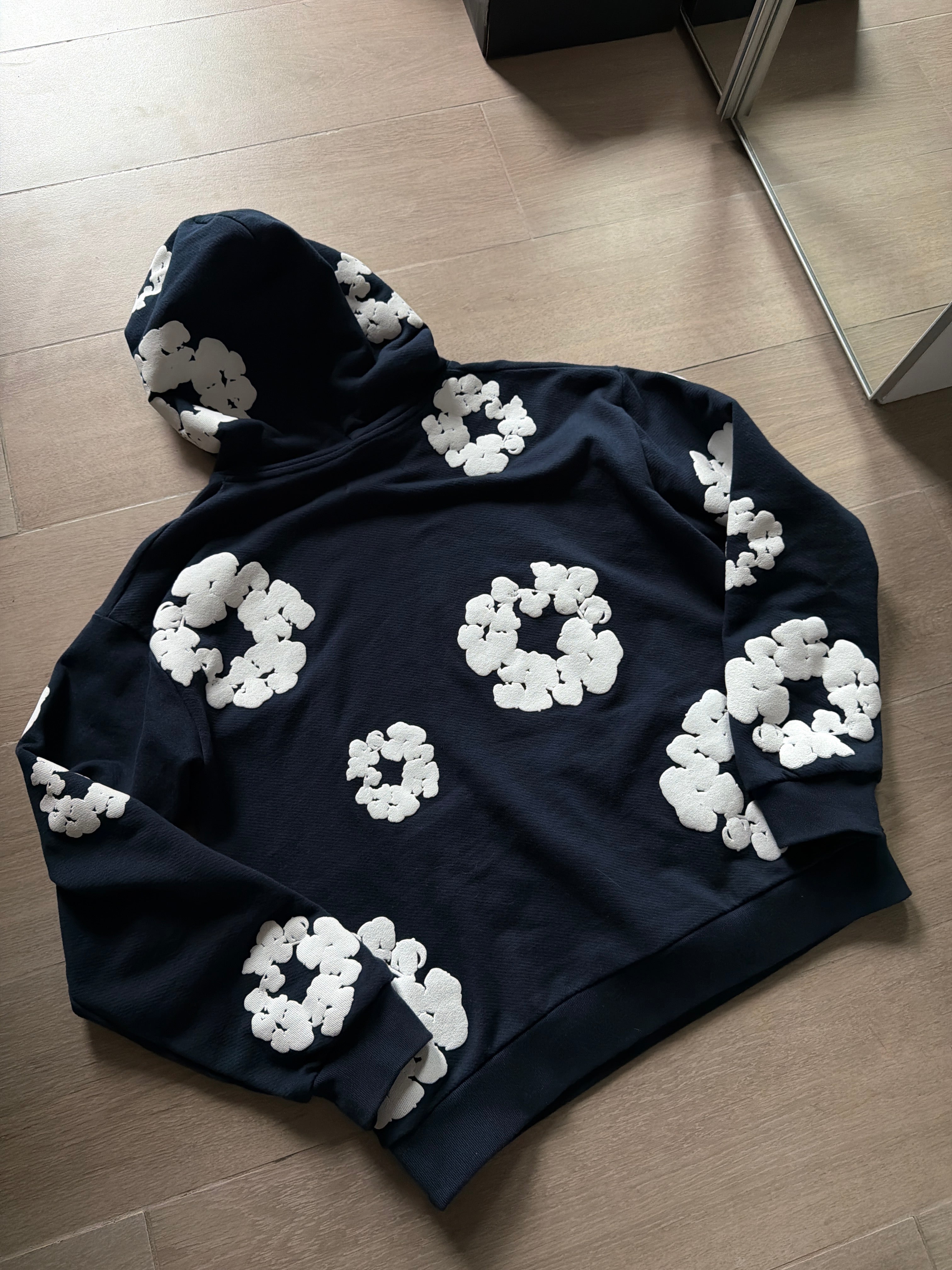 Denim Tears Cotton Wreath Sweatshirt Navy
