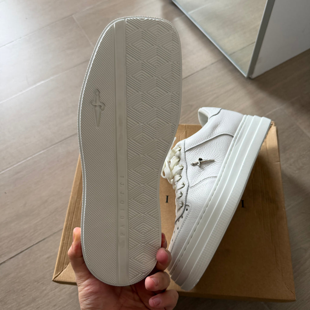 Cesare Paciotti Square Sneakers Triple White