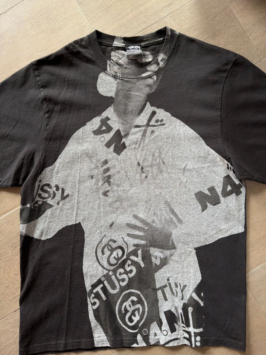 Stüssy Lady Paris Pigment Tee Black/White (M)