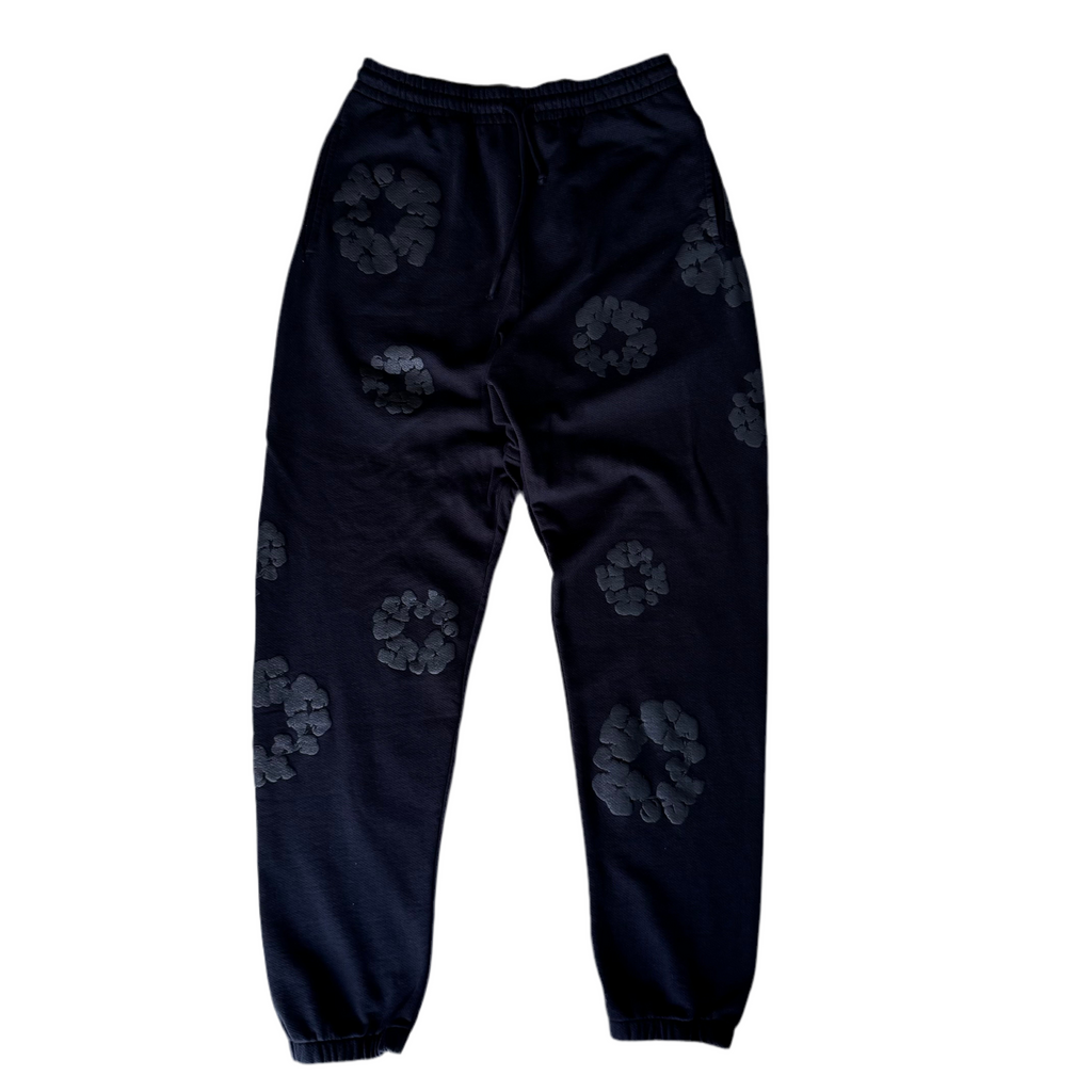 Denim Tears Black Monochrome Sweatpants