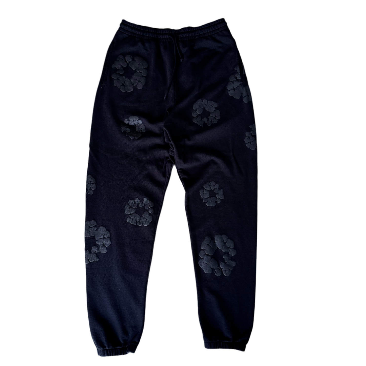 Denim Tears Black Monochrome Sweatpants