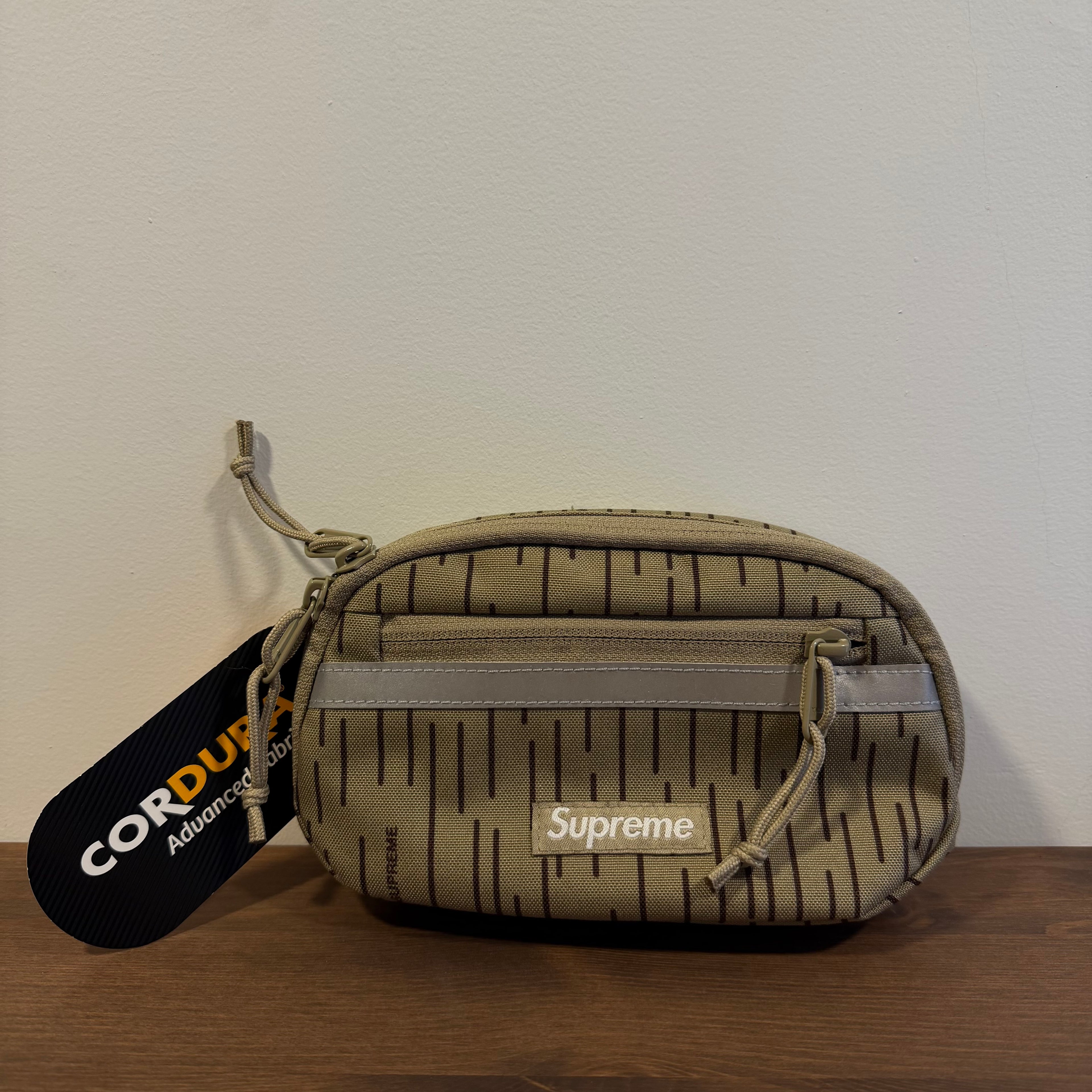 Supreme Mini Side Bag “Tan Raindrop”