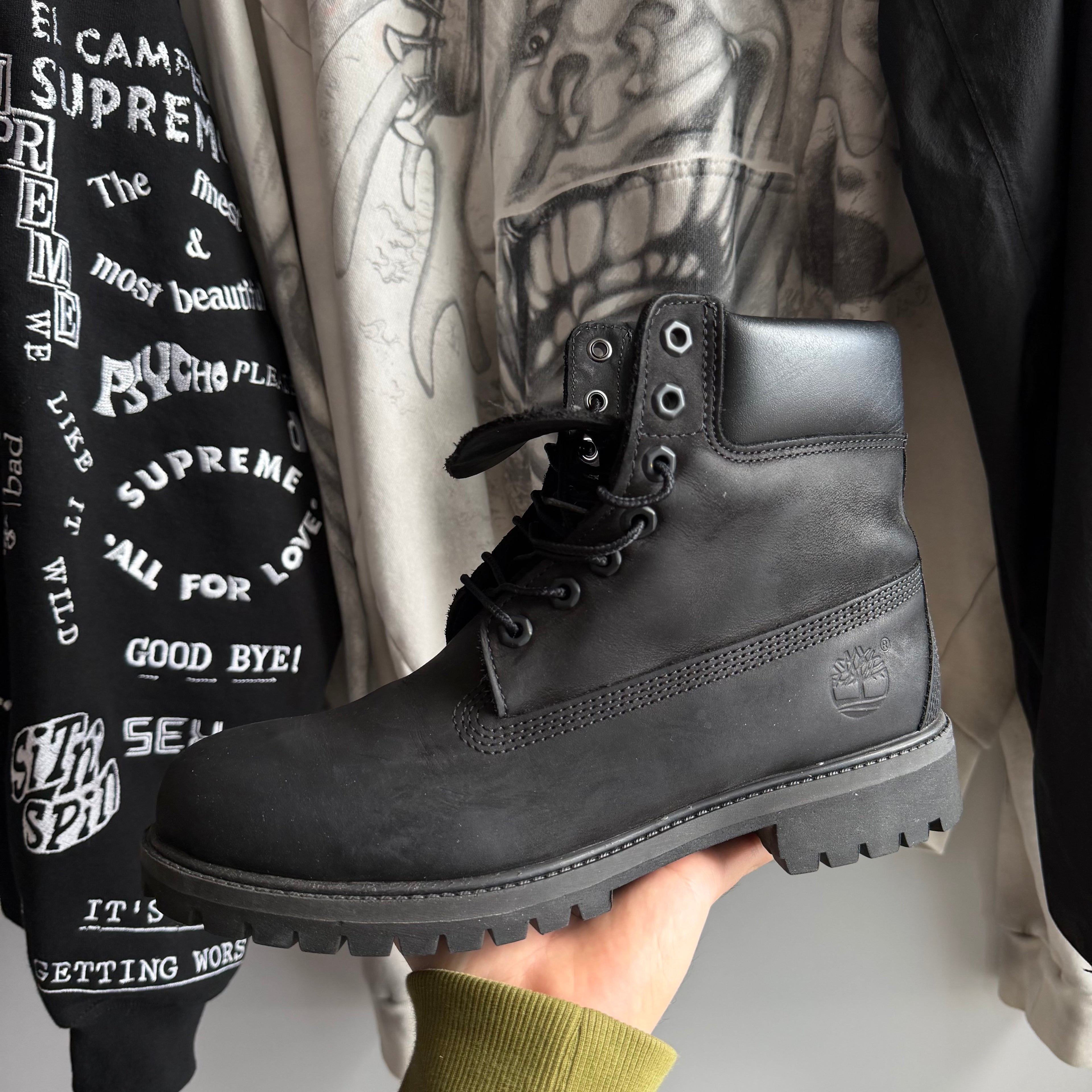 Timberland 6” Premium Nobuck Boots Black