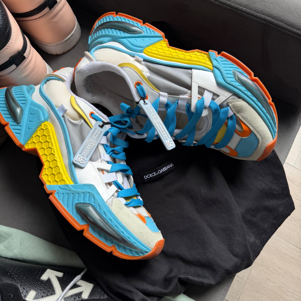 Dolce & Gabanna Airmaster Blue/White Sneakers