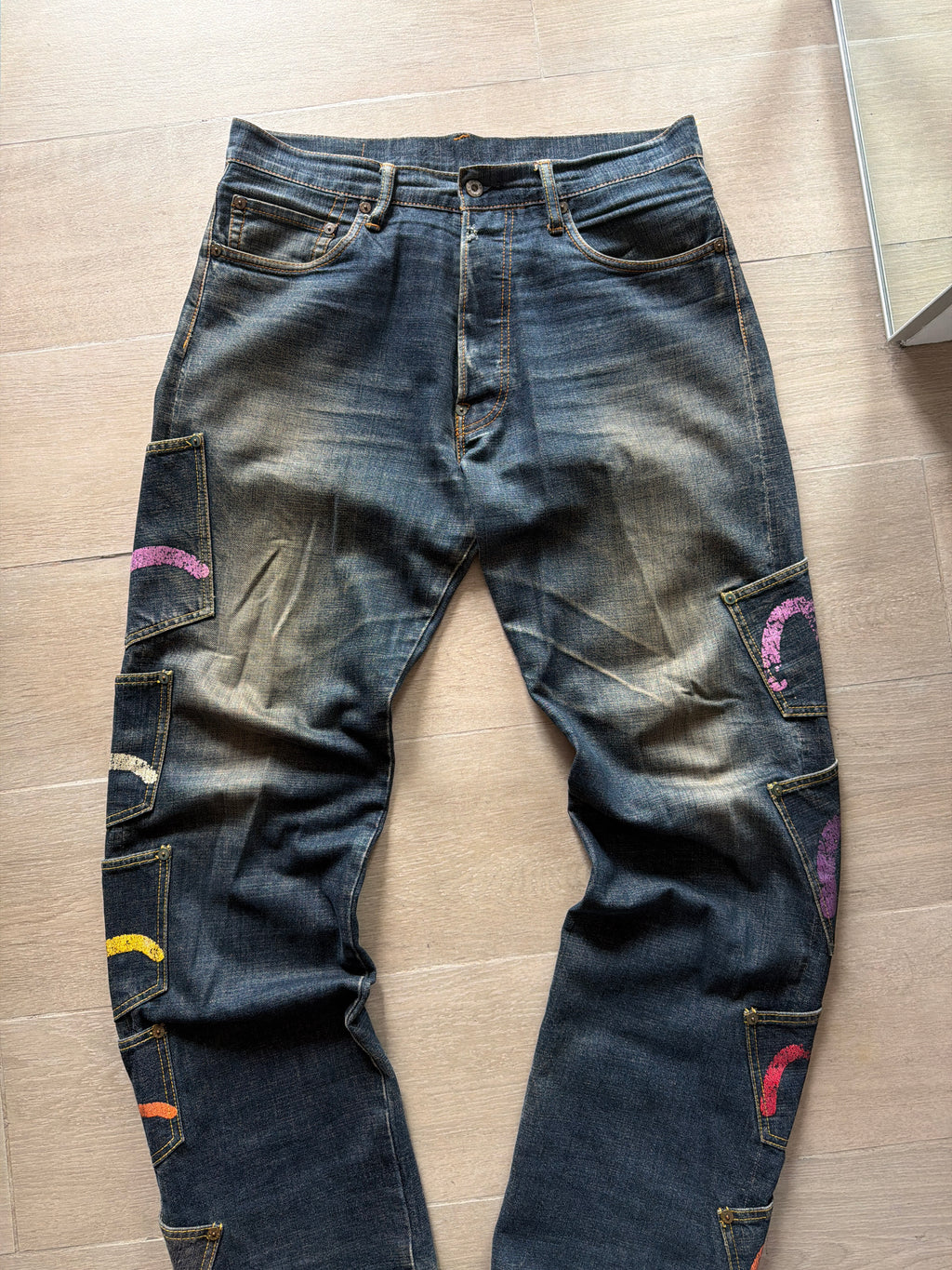 Evisu Paris Exclusive Multipacket Indigo Jeans