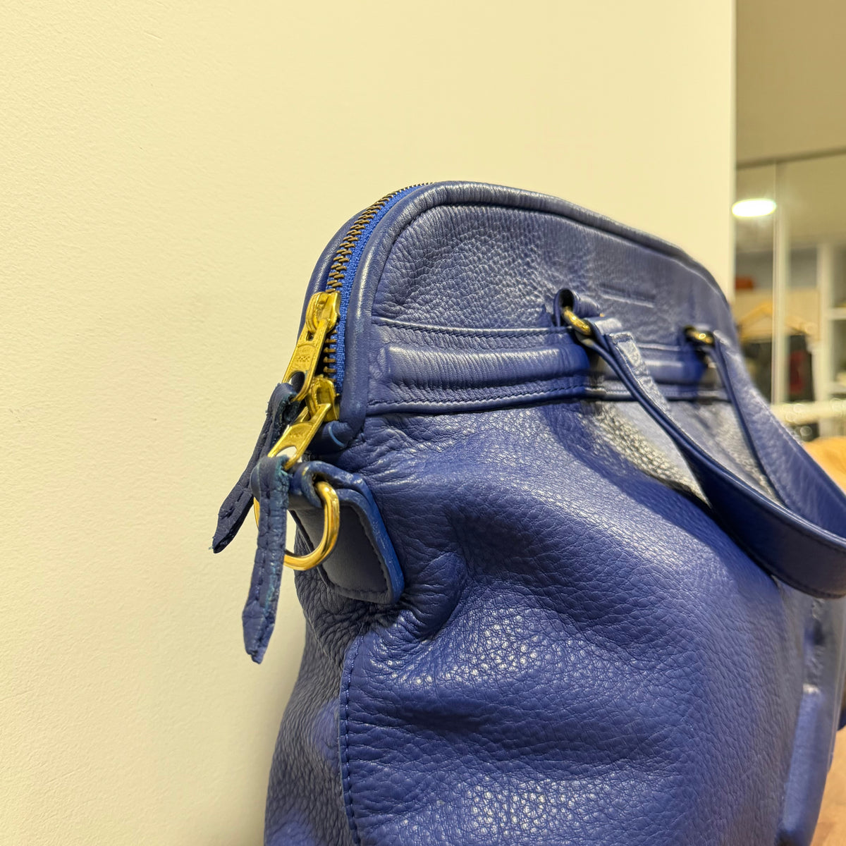 Vlieger & Vandam Leather Gun Bag Blue