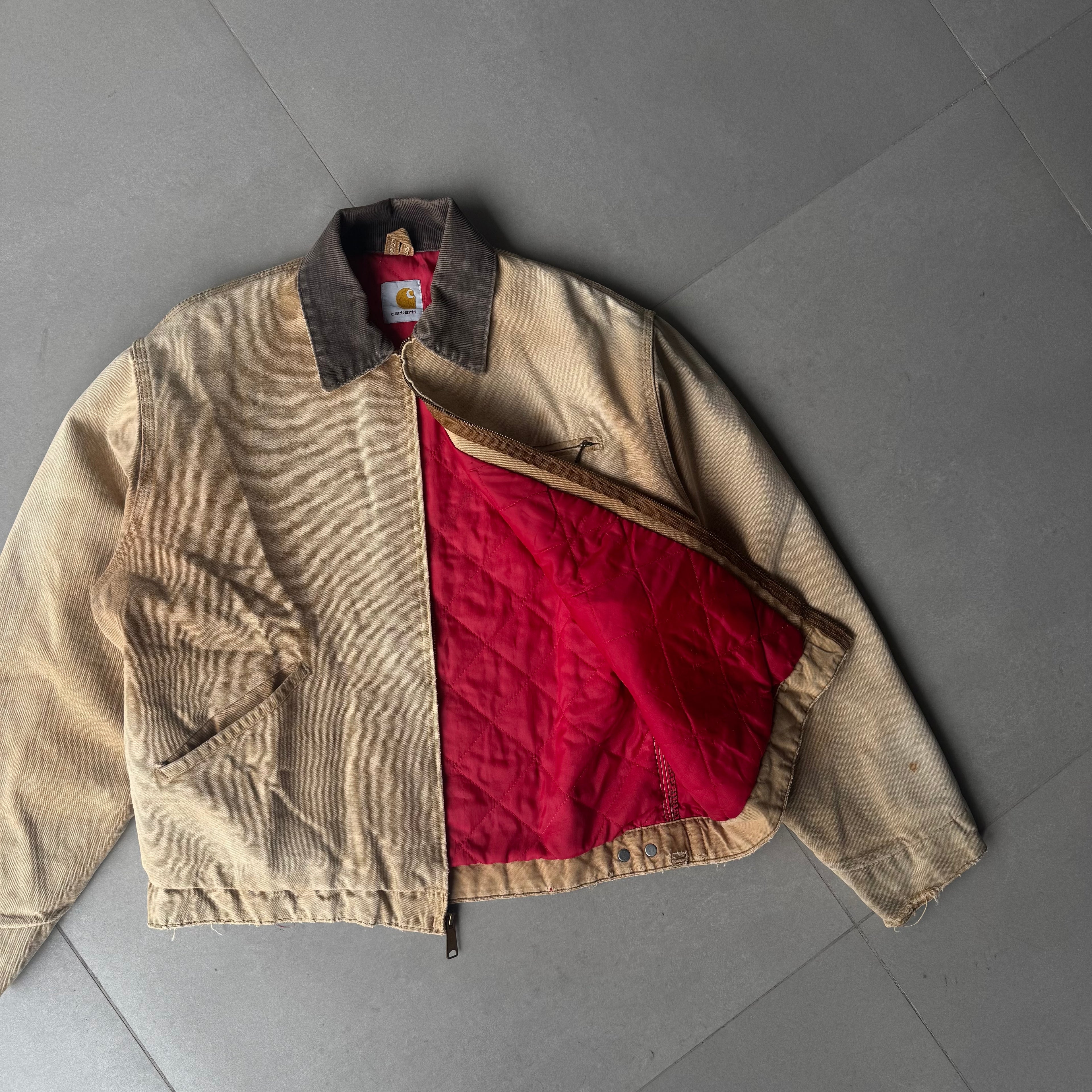 1980s Vintage Carhartt Detroit Jacket “Tan Fade”