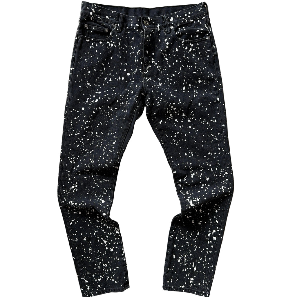 Off-White Black Diag Outline Paint Splatter Jeans “Black”