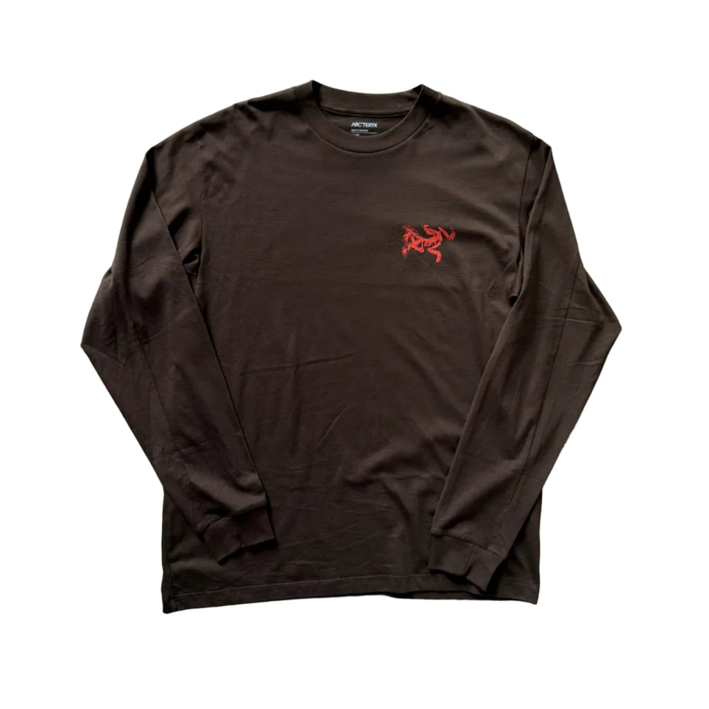 Arc'teryx Kragg SL Cotton Bird Tile Long Sleeve T Shirt Brown (M)