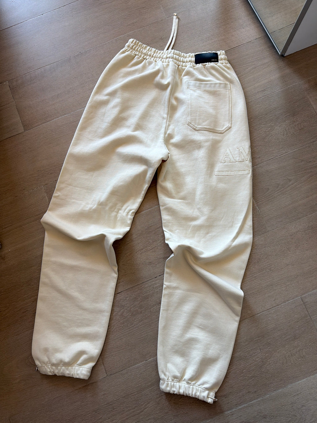 Amiri MA Logo Track Pant Cream
