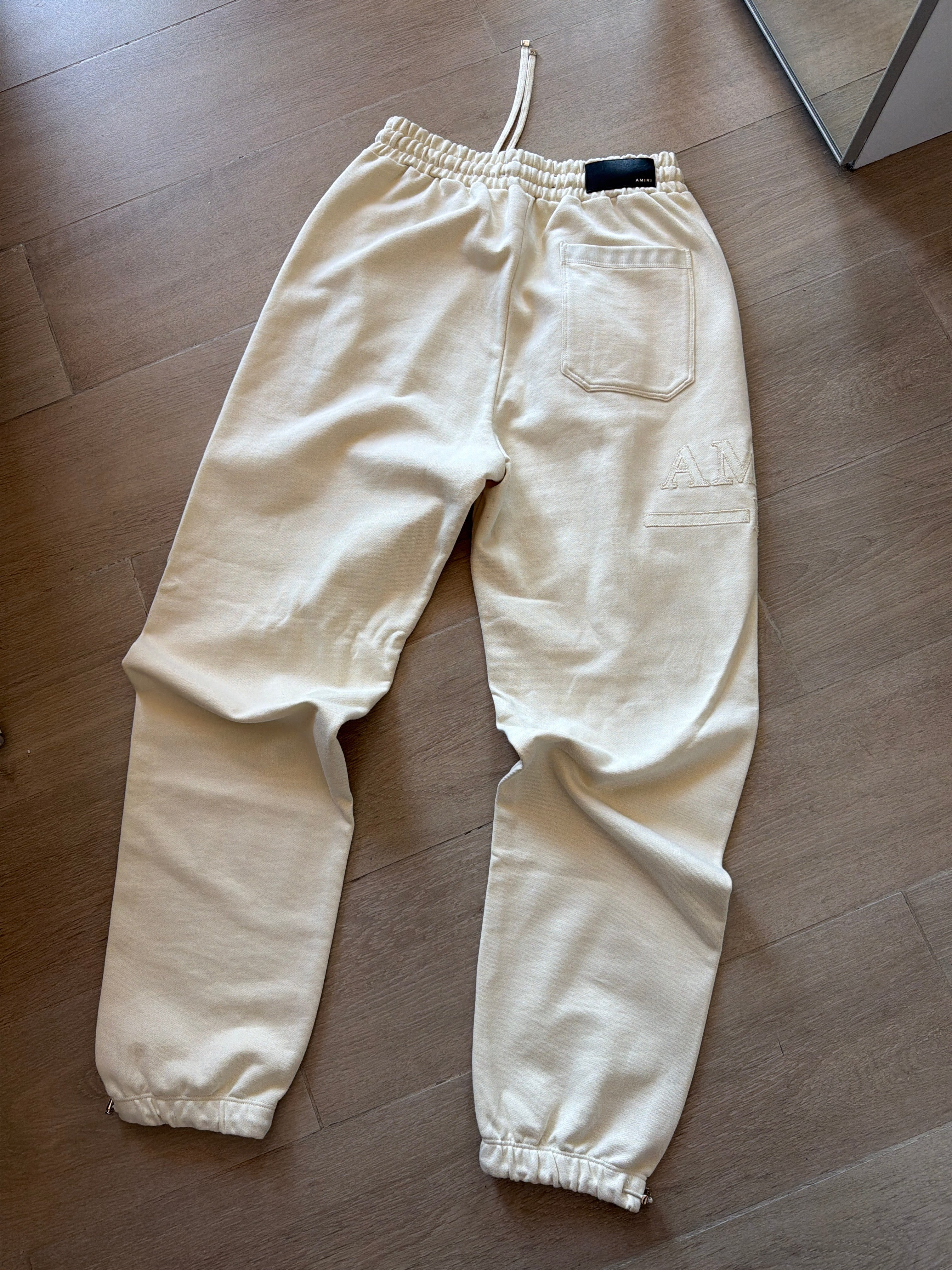 Amiri MA Logo Track Pant Cream