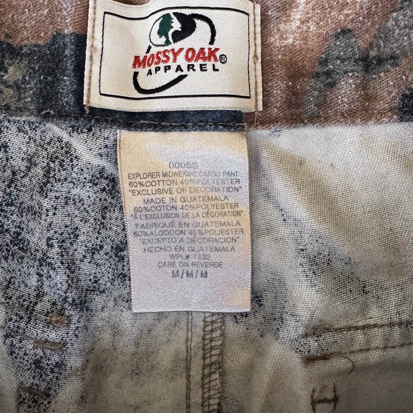 Vintage Faded Mossy Oak Camo Cargo Pants