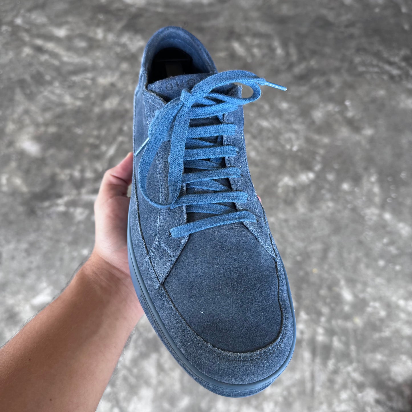 Gucci Limited Edition America Blue Suede Sneakers