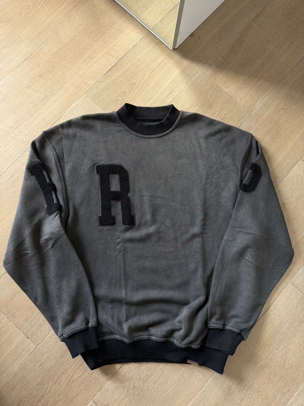 Represent Clo College Big Letter Sweater Grey (M)