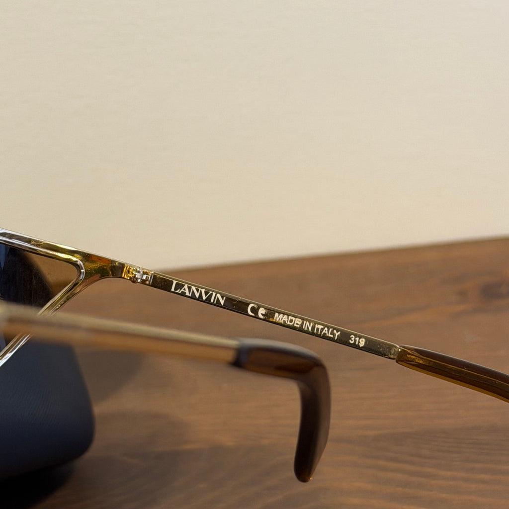 LANVIN Frame Shield Sunglasses “Gold”