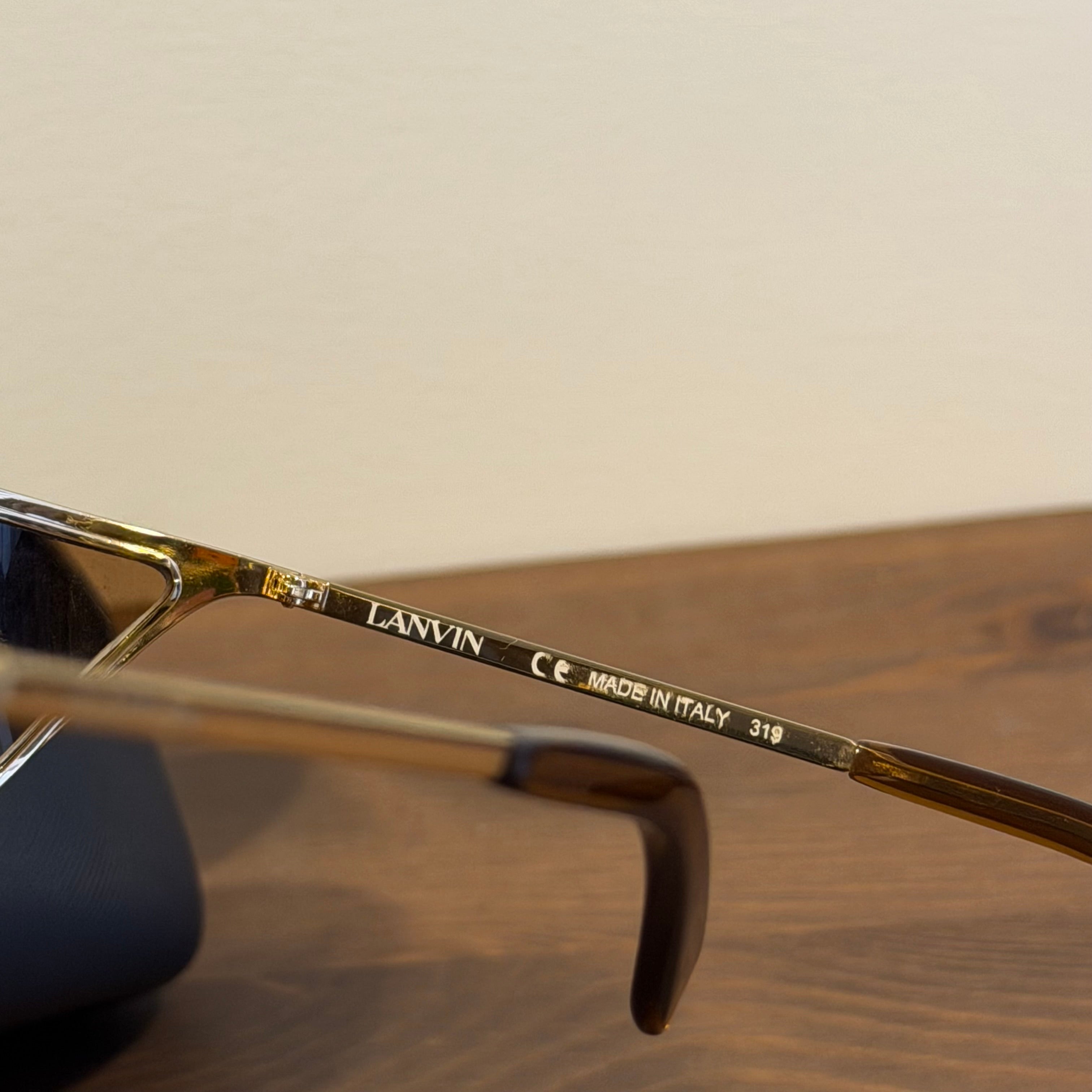 LANVIN Frame Shield Sunglasses “Gold”