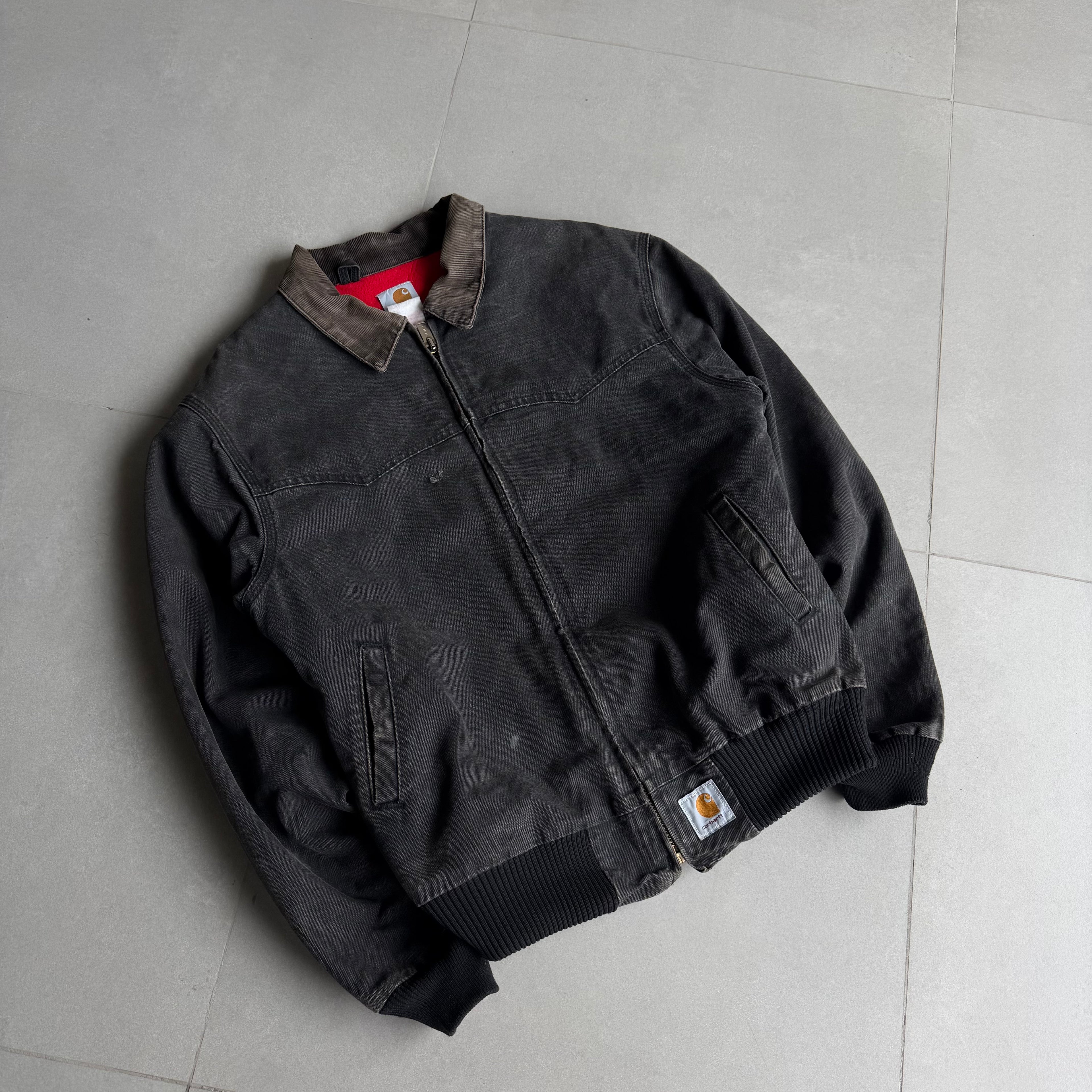 1990s Vintage Carhartt Santa Fe Red Inside-Lining Jacket
