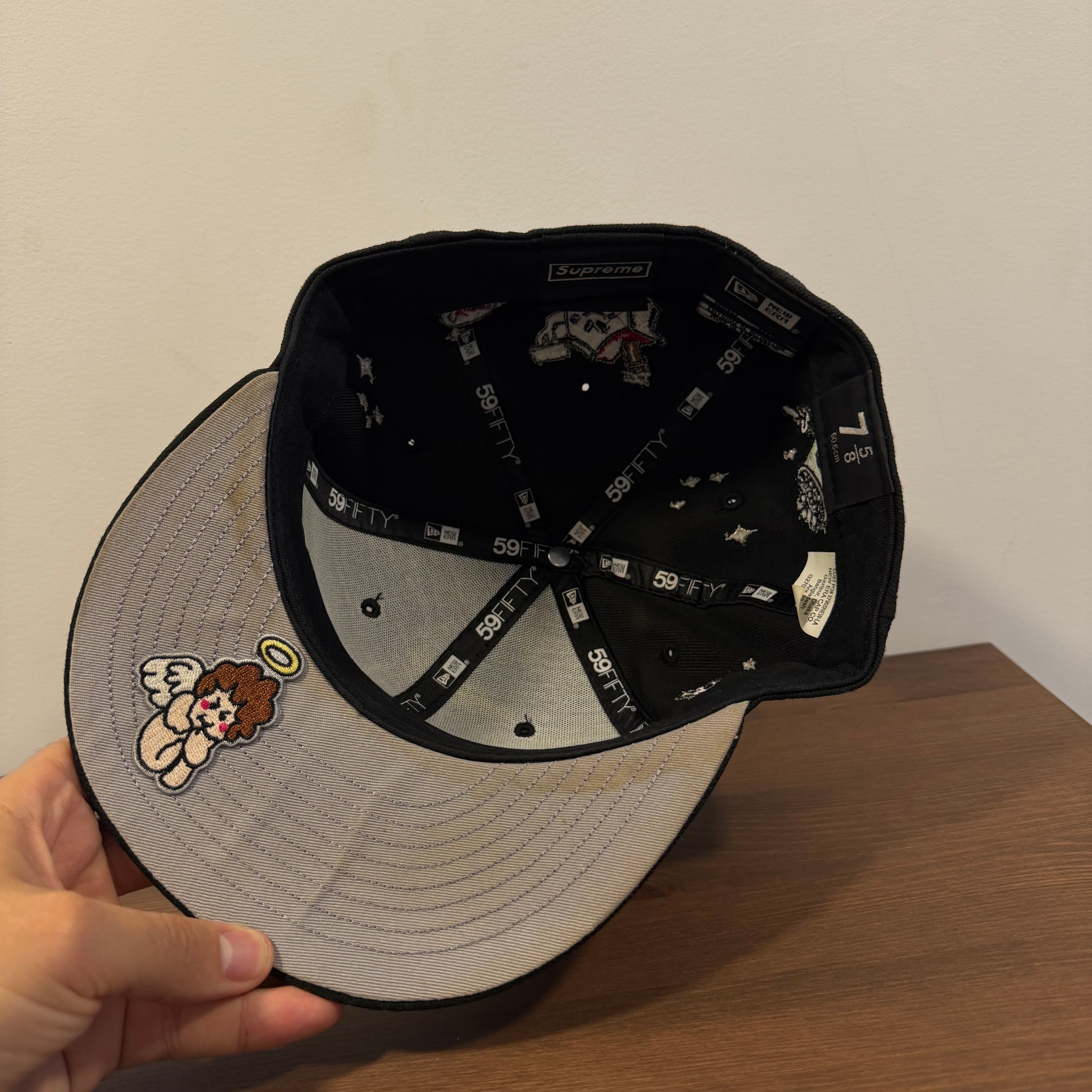Supreme New Era S Logo Characters Black 7 5/8