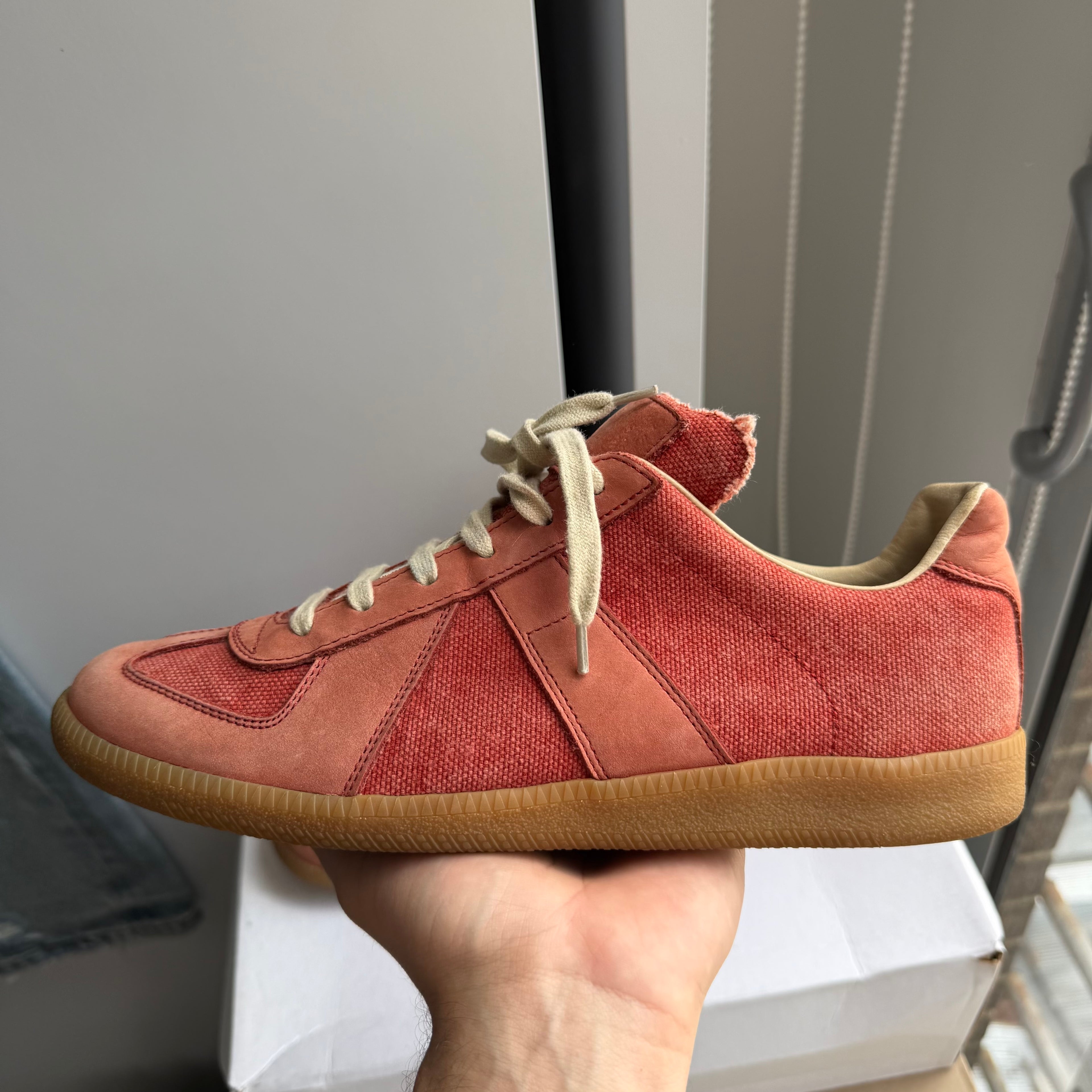 Maison Margiela Replica GAT Sneakers Red Mesh
