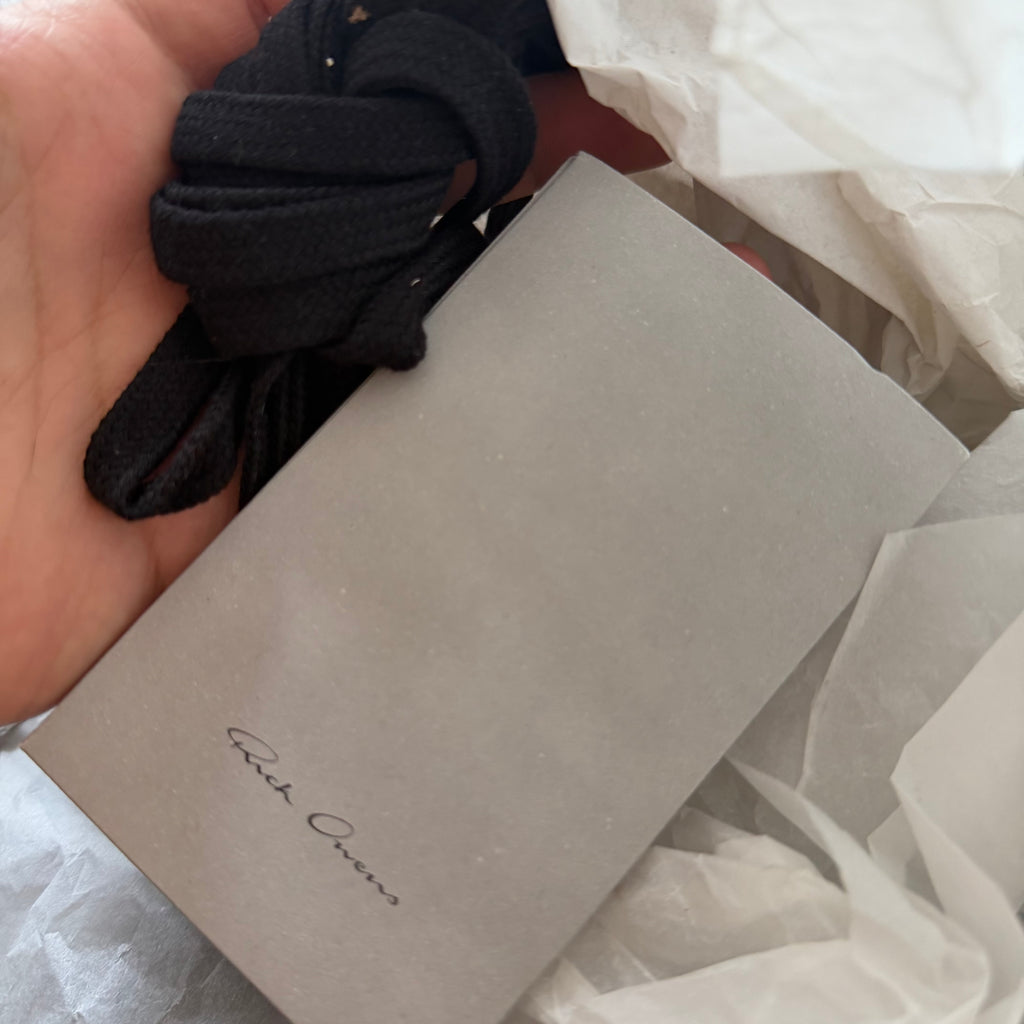 Rick Owens Mainline Geobaskets High Top Sneakers Black/Milk