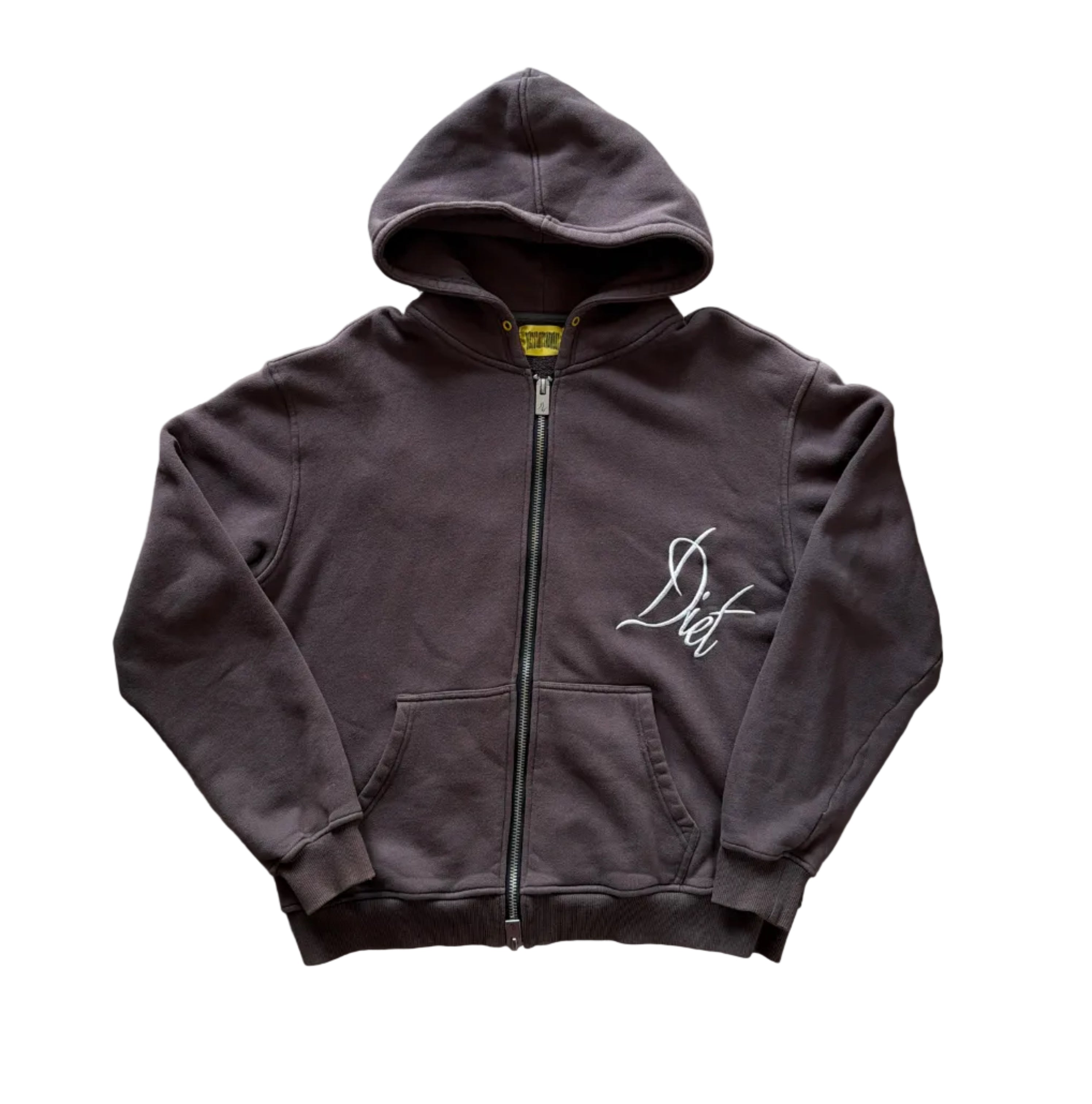 Diet Starts Monday Zip Up Hoodie Dark Grey