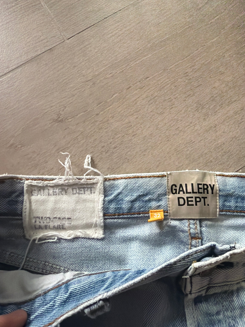 Gallery Dept. Two Face LA Flare Denim “Vintage Blue” (32w)