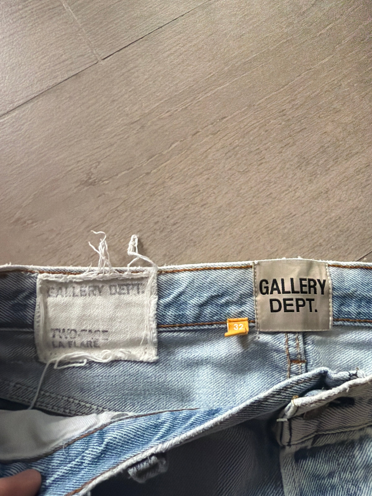 Gallery Dept. Two Face LA Flare Denim “Vintage Blue” (32w)