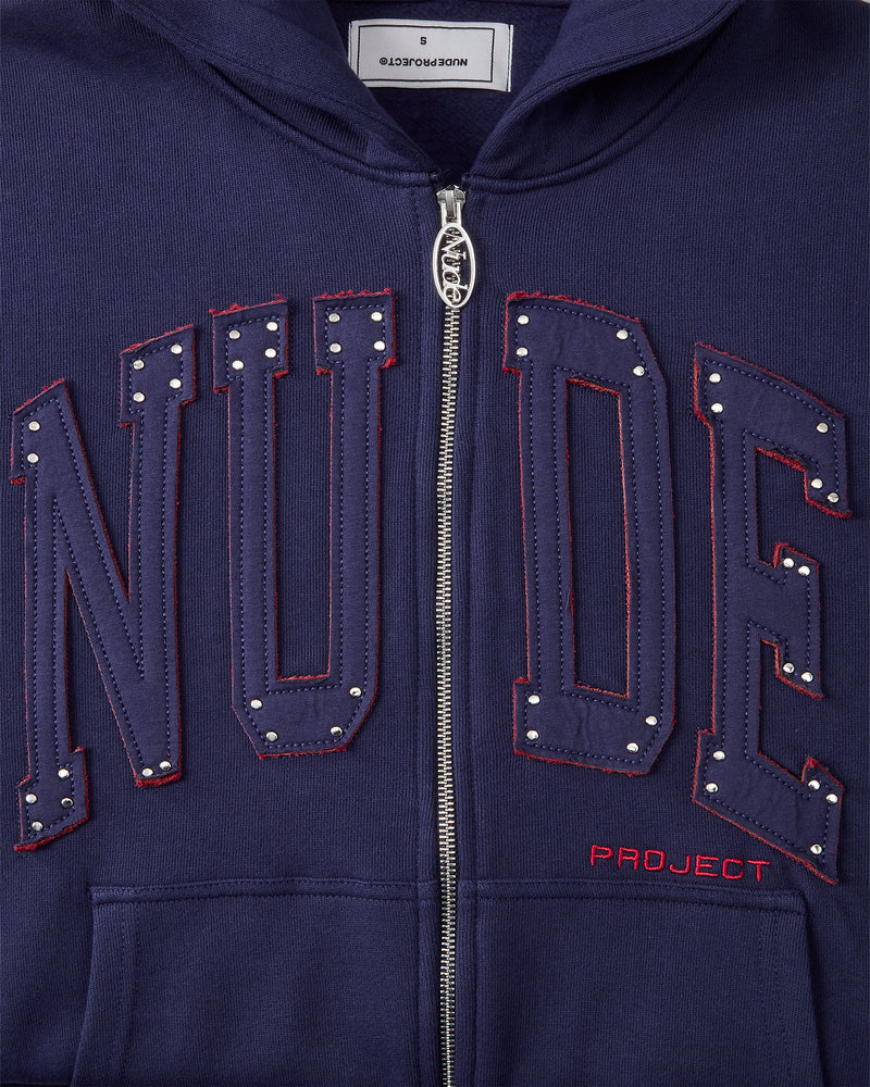 Nude Project Kyoto Zip-Up Hoodie Navy