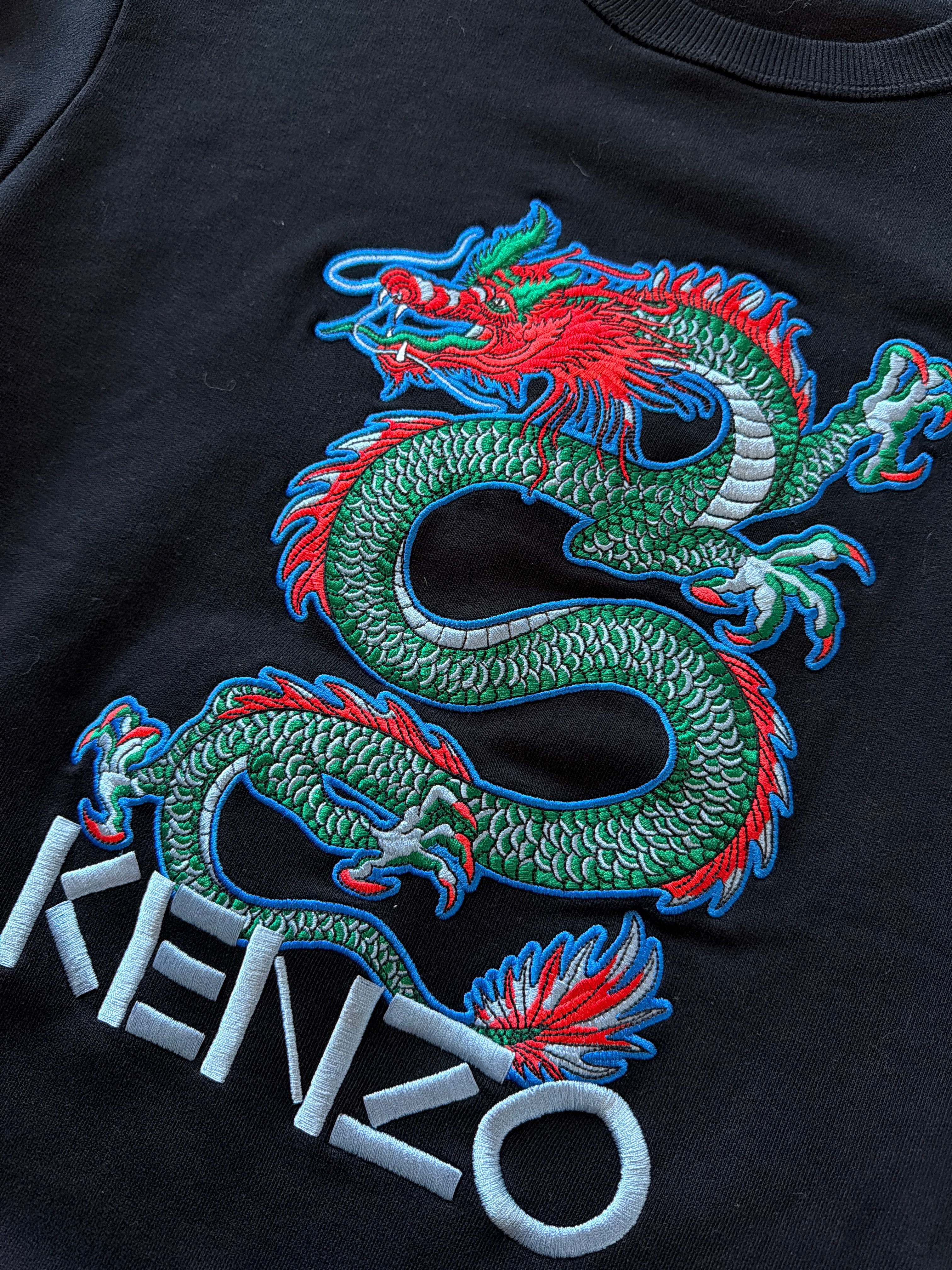 Kenzo Paris Embroidered Dragon Crewneck
