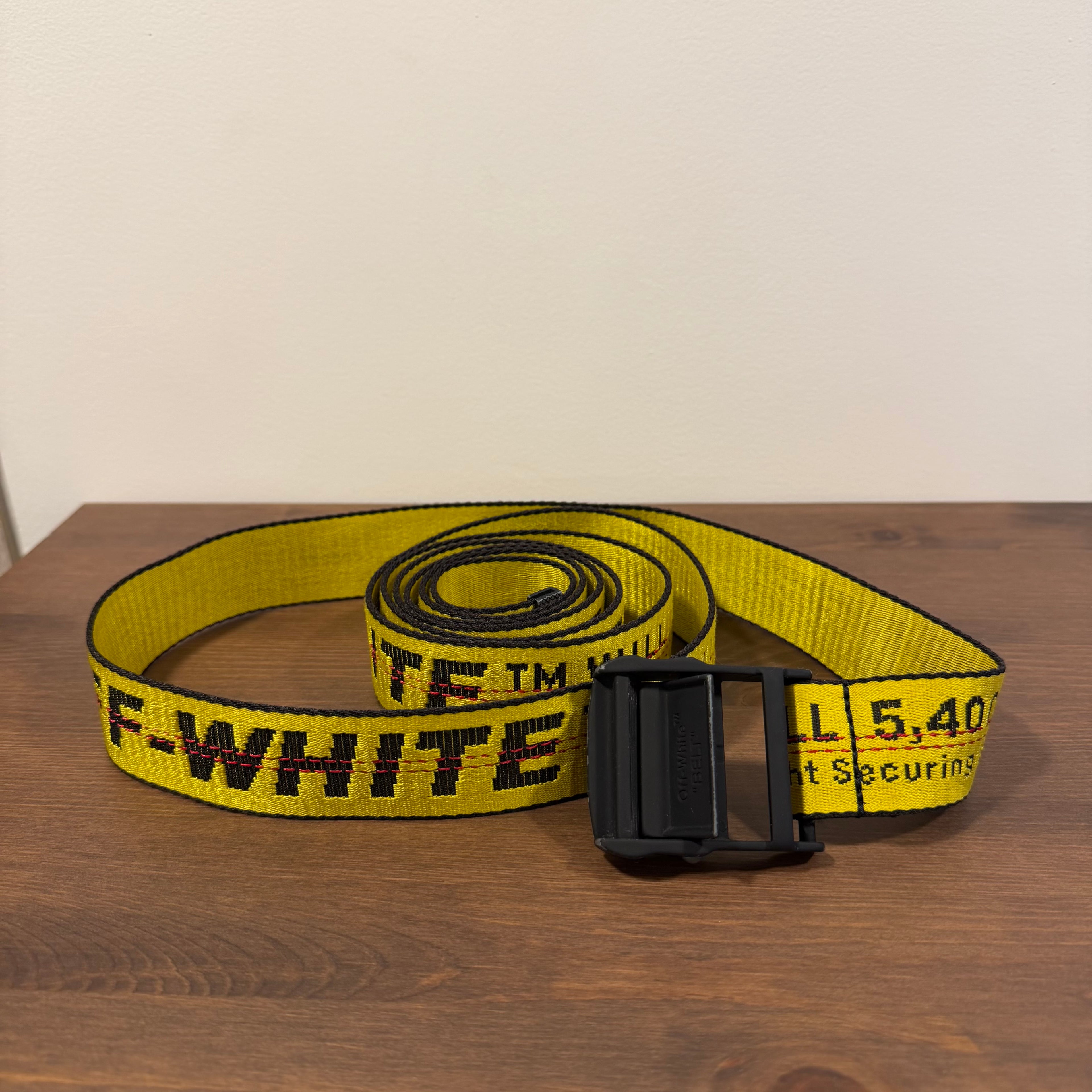 Off-White Industrial Belt Yellow