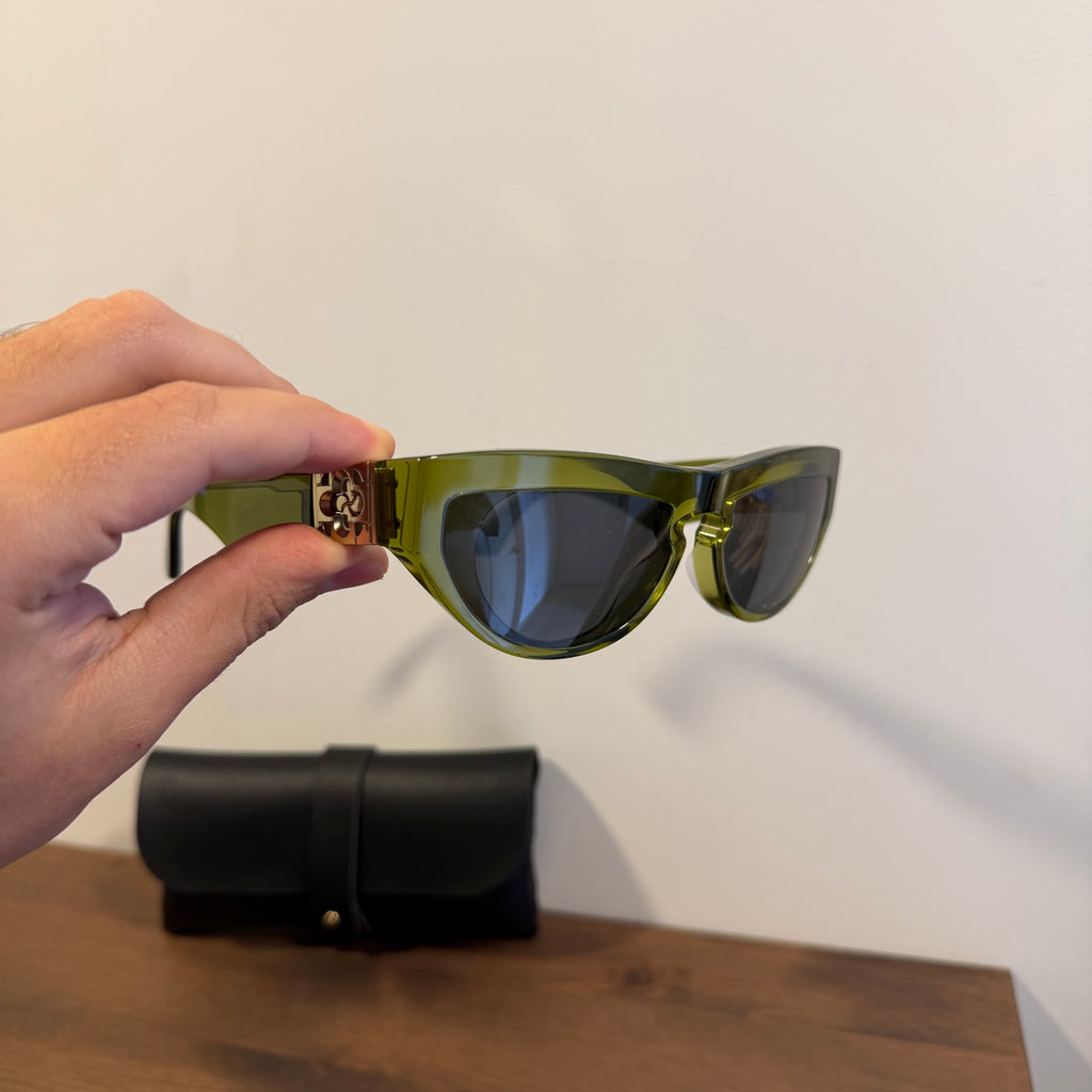 Burberry Visor Metal Arm Sunglasses Jade
