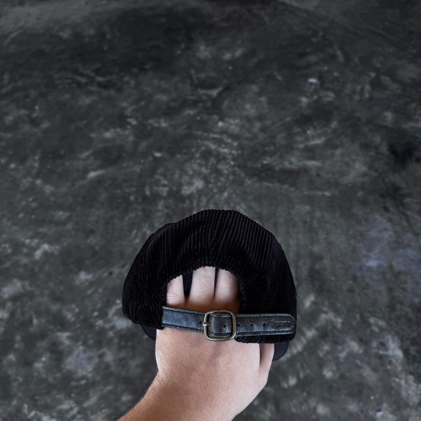 Supreme Corduroy Camp Cap Black