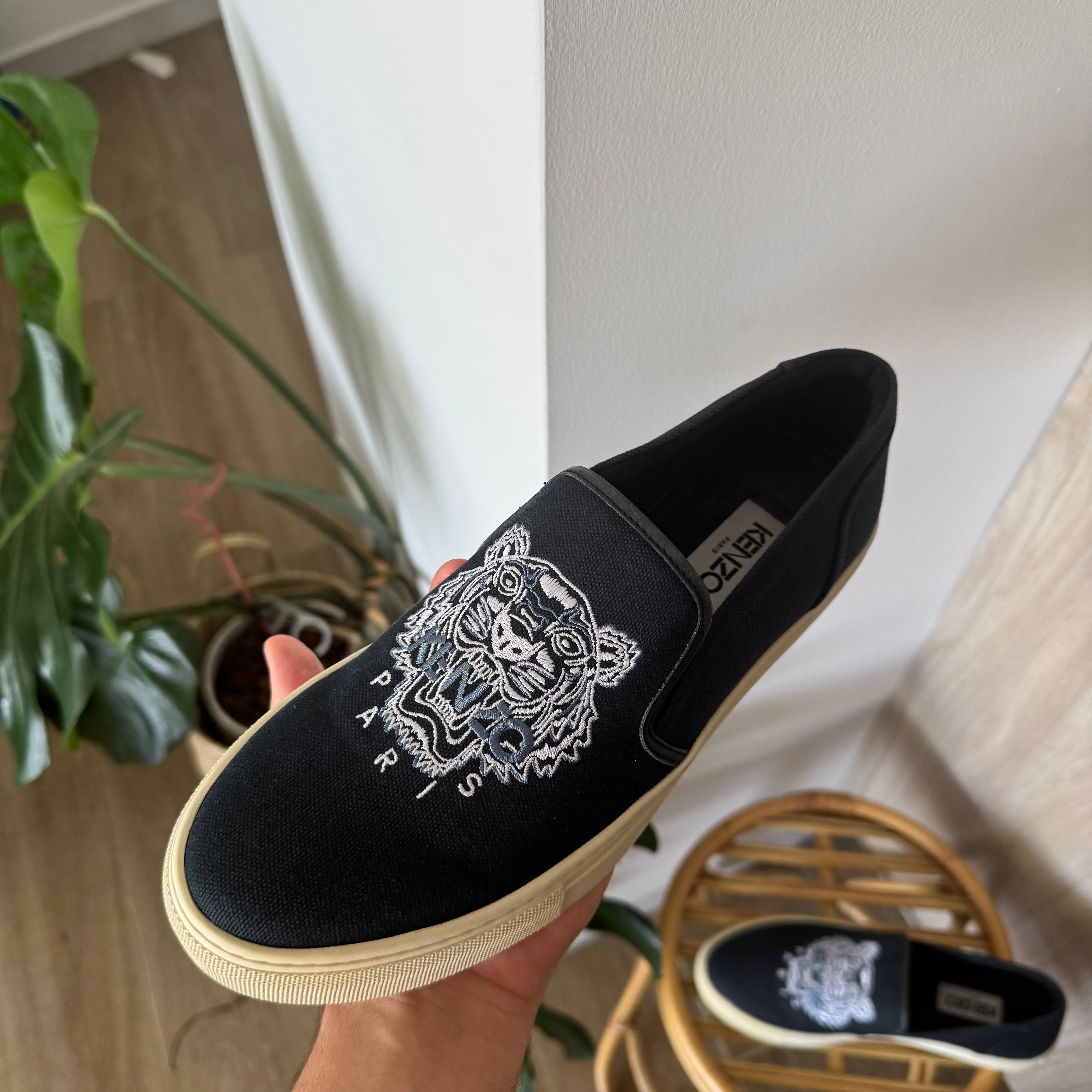 Kenzo Paris Slip On Sneakers Navy